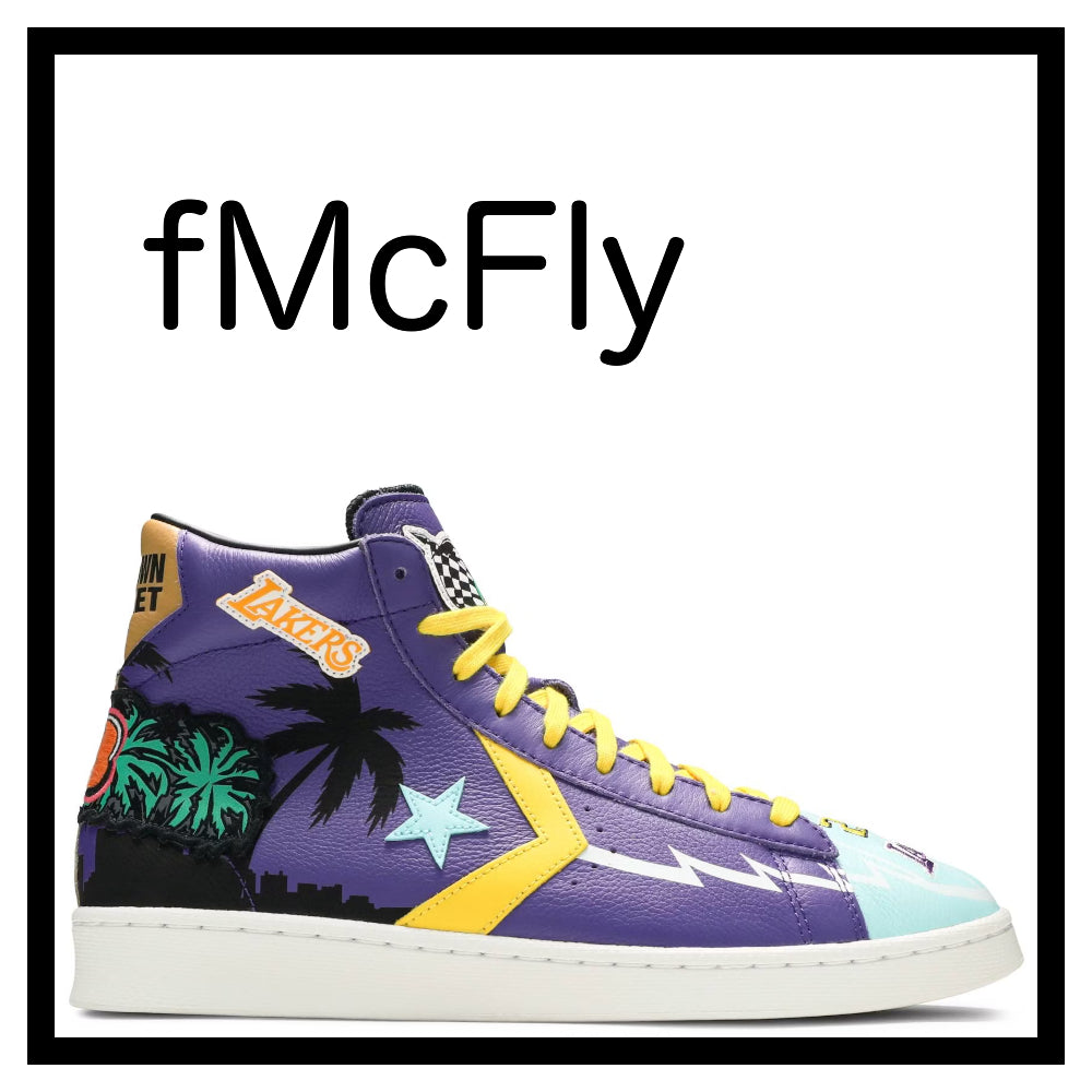 Converse Pro Leather High x Chinatown Market x Jeff Hamilton Lakers 2021