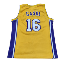 Lade das Bild in den Galerie-Viewer, Champion NBA Jersey Junior. Los Angeles Lakers. #16 Pau Gasol (Niño/Youth) (2008)
