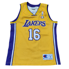 Load image into Gallery viewer, Champion NBA Jersey Junior. Los Angeles Lakers. #16 Pau Gasol (Niño/Youth) (2008)
