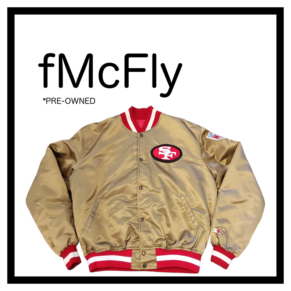 Starter NFL 'San Francisco 49ers' Lightweight Satin Jacket. Made in USA (90s) *Pre-Owned*
