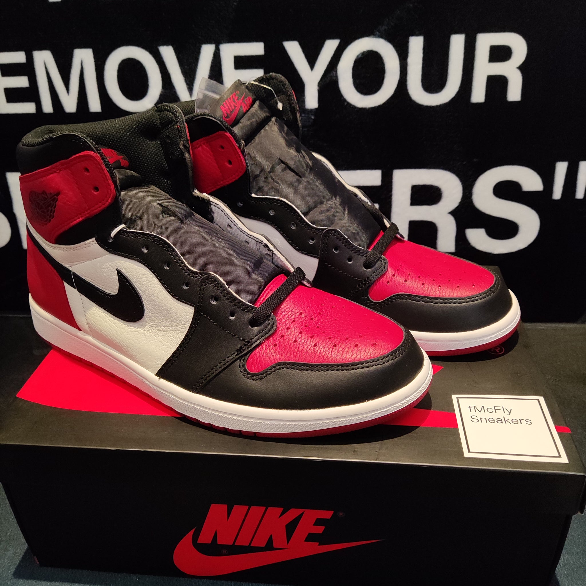 Air jordan 1 bred toe 2018 online