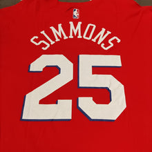 Carica l&#39;immagine nel visualizzatore di Gallery, Nike NBA Philadelphia 76ers. #25 Ben Simmons (2021)
