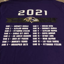 Cargar imagen en el visor de la galería, NFL Baltimore Ravens. Regular Season Schedule (2021)
