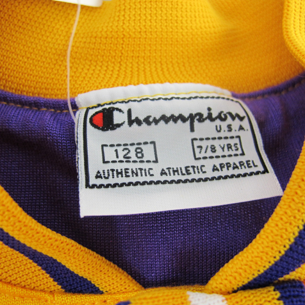 Vintage Champion Los Angeles Lakers Official Shooting Shirt Boys ￼90s