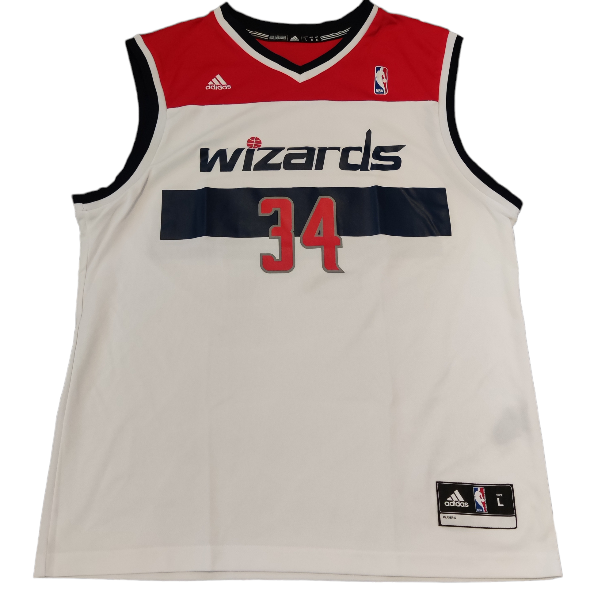 Adidas NBA Jersey. Washington Wizards. 34 Javale McGee 2011 Pre Owned
